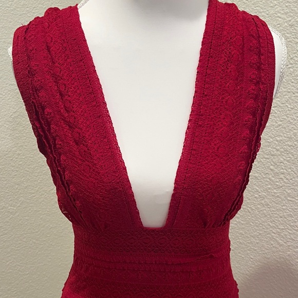 Chelsea & Violet Deep Red Backless Dress - Picture 2 of 4